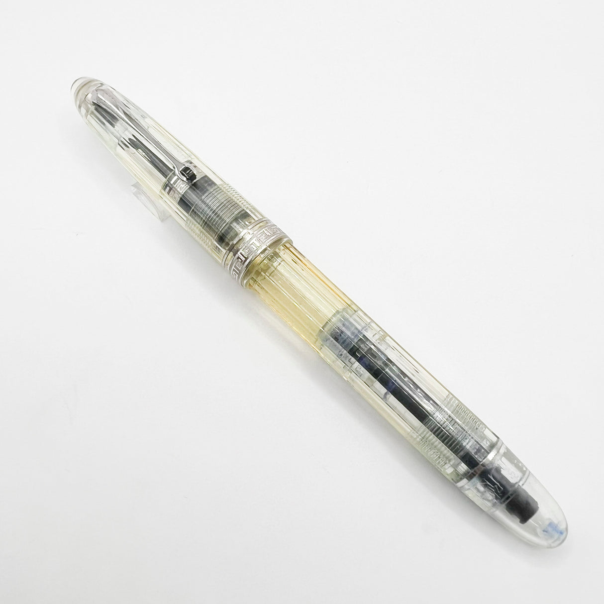 OMAS Ogiva Transparent Fluted Demonstrator Fountain Pen- Medium 18kt Gold Nib