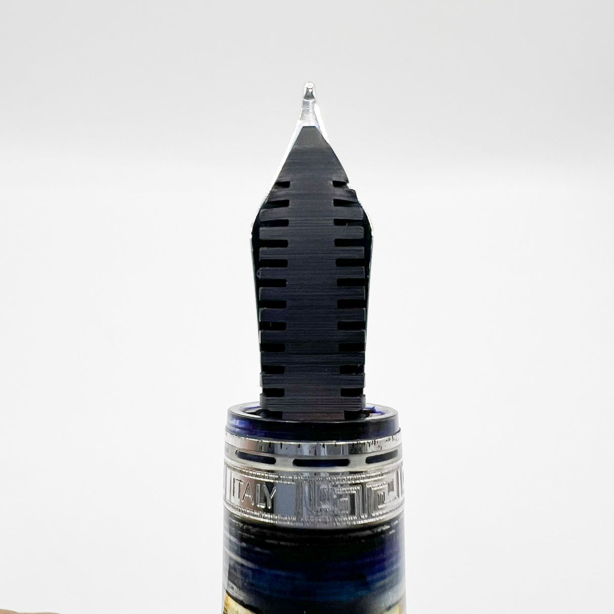 OMAS Ogiva Transparent Fluted Demonstrator Fountain Pen- Medium 18kt Gold Nib