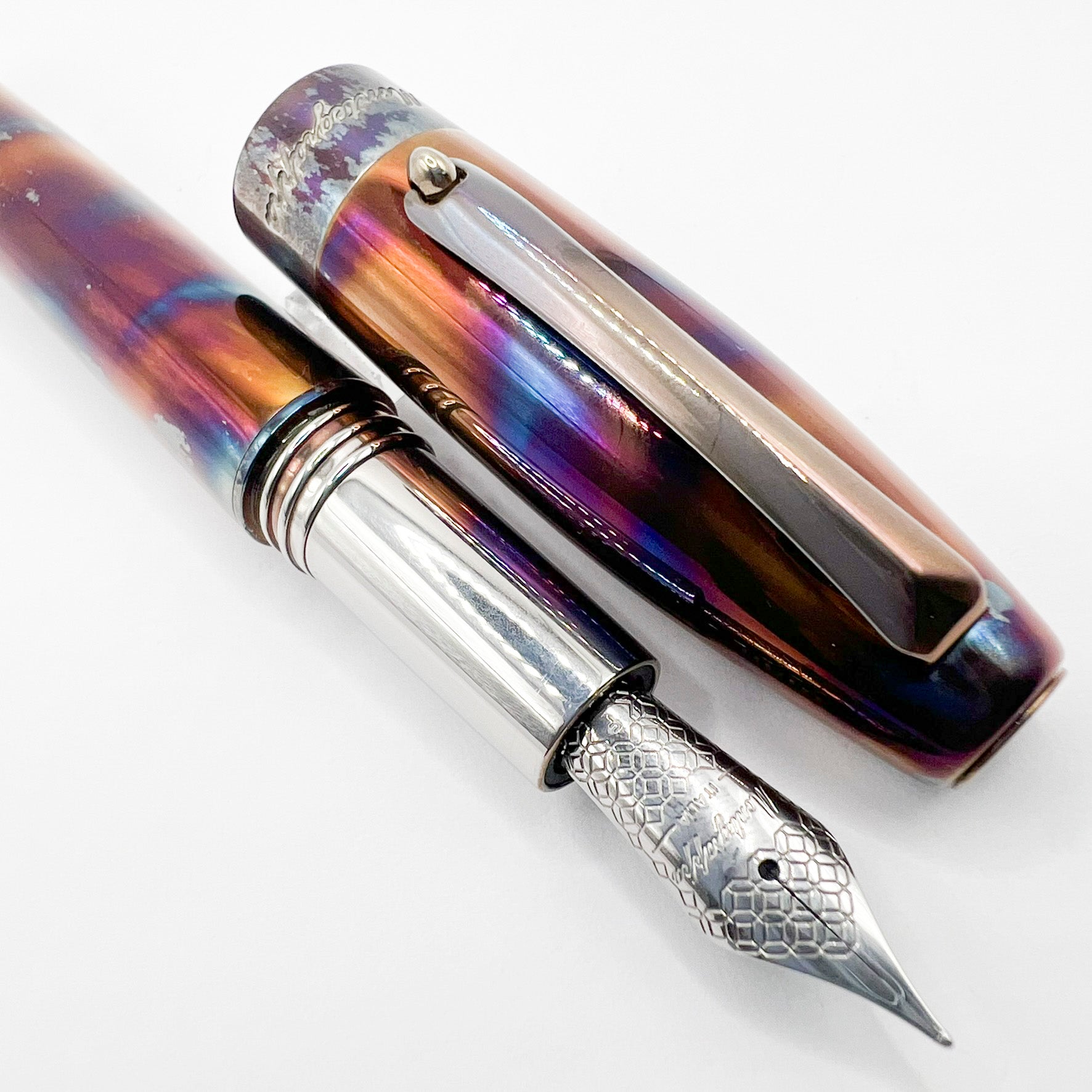 Montegrappa "Blue Blazer" Fountain Pen - Fine Stainless Steel Nib