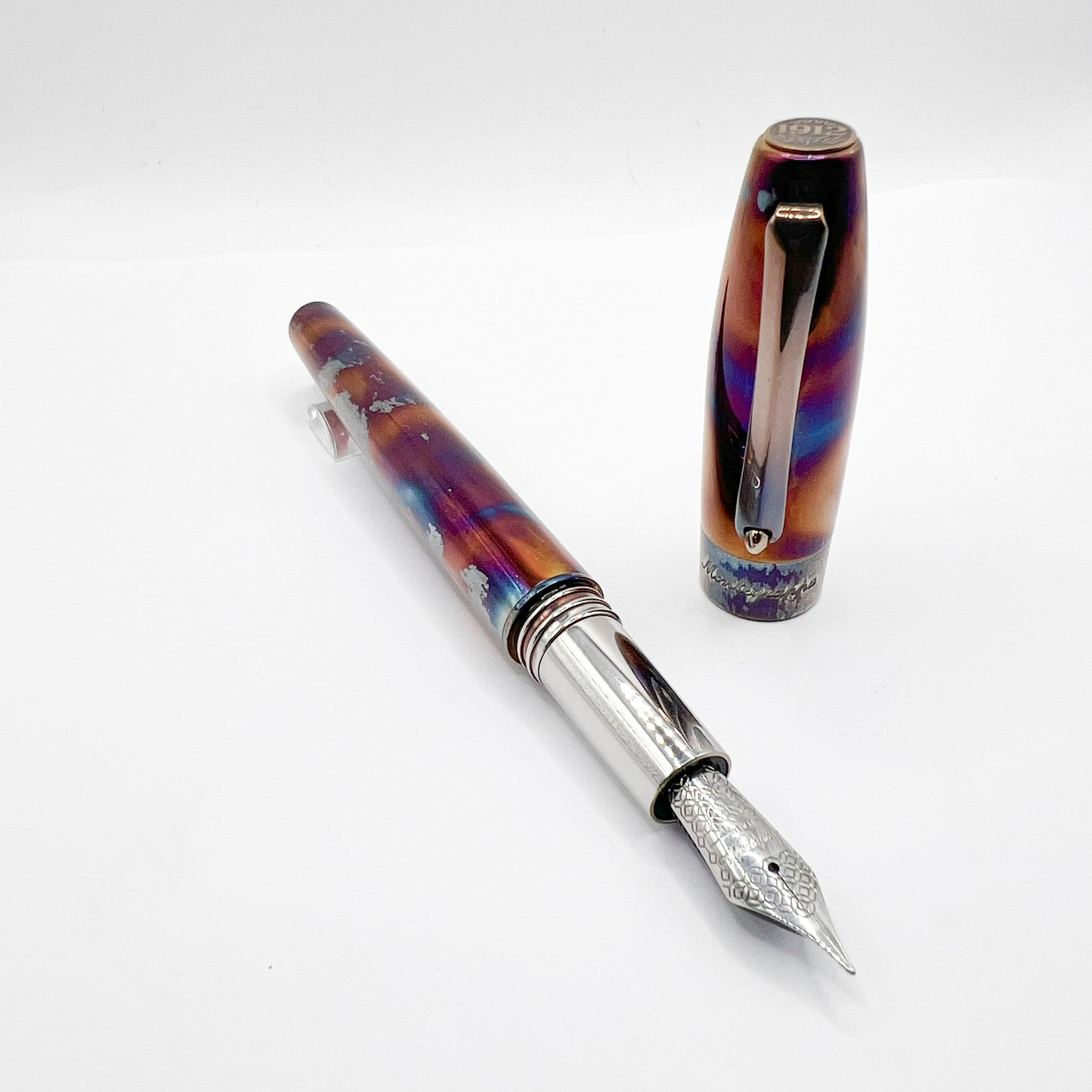 Montegrappa "Blue Blazer" Fountain Pen - Fine Stainless Steel Nib