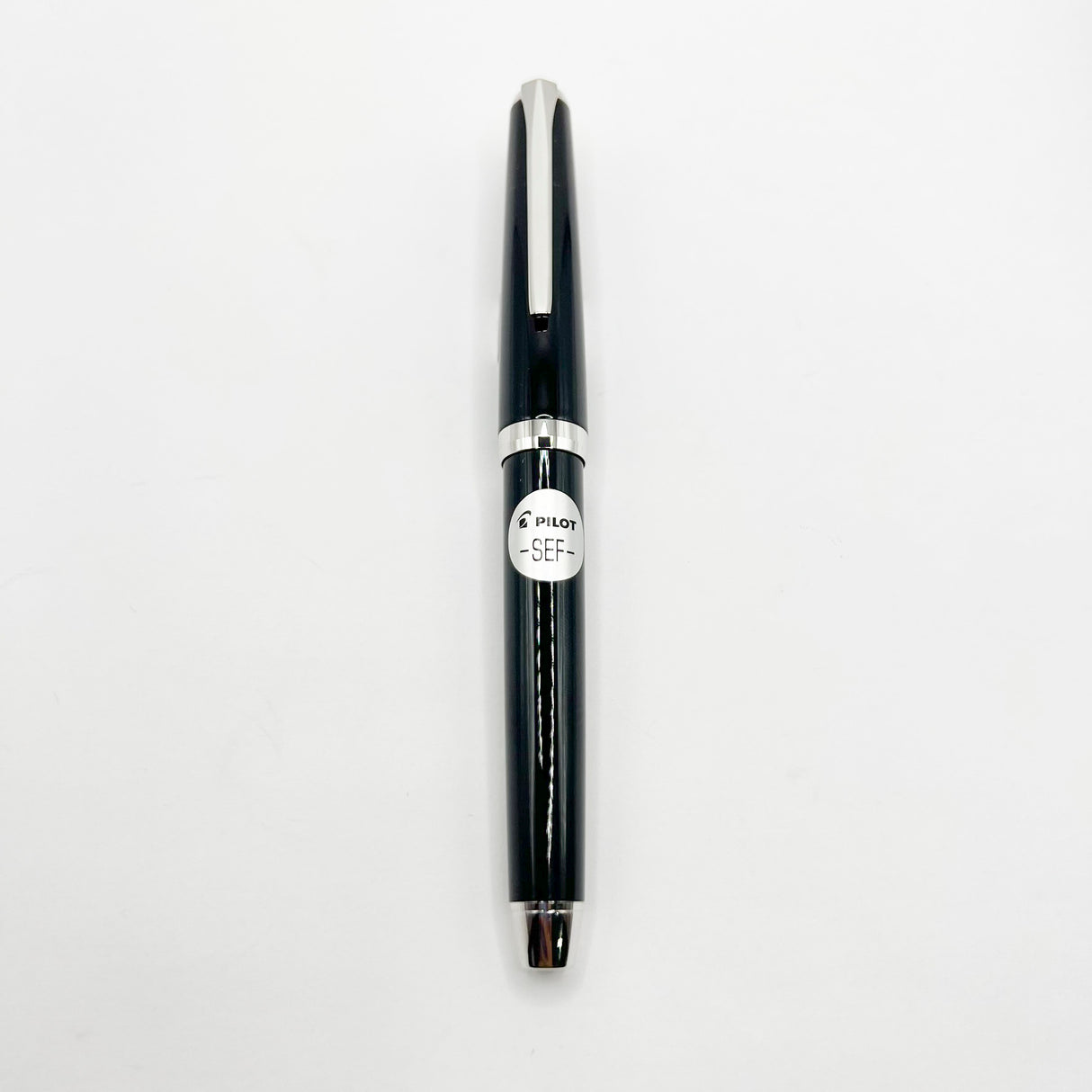 Pilot Falcon II Metal Black Fountain Pen - Semi-Flex Extra Fine 14kt Gold Nib