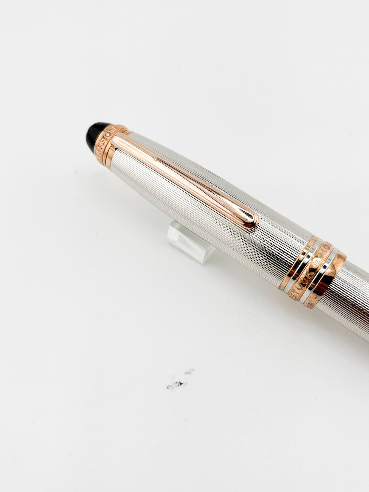 Montblanc Meisterstuck 75th Anniversary Numbered Limited Edition Solitaire Barleycorn Sterling Silver LeGrand Rollerball