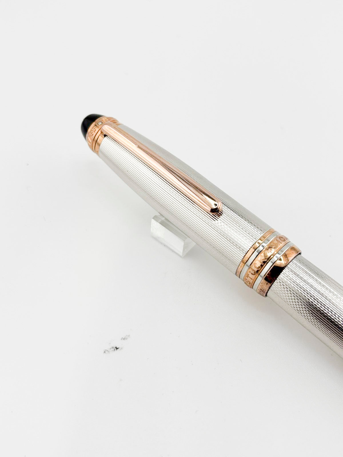 Montblanc Meisterstuck 75th Anniversary Numbered Limited Edition Solitaire Barleycorn Sterling Silver LeGrand Rollerball