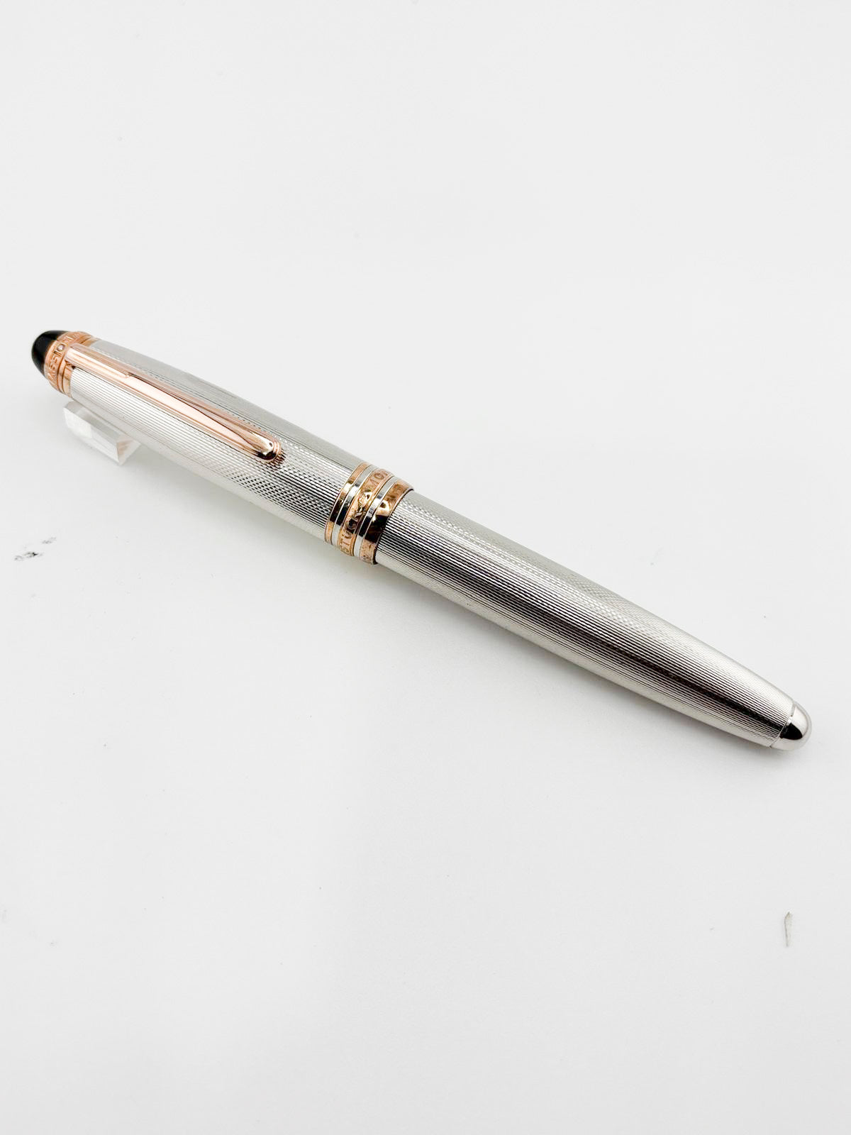 Montblanc Meisterstuck 75th Anniversary Numbered Limited Edition Solitaire Barleycorn Sterling Silver LeGrand Rollerball