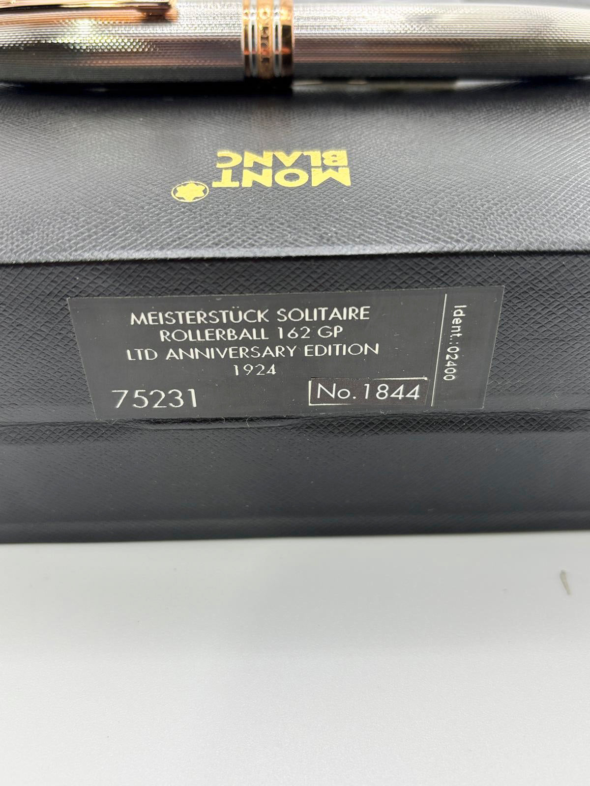 Montblanc Meisterstuck 75th Anniversary Numbered Limited Edition Solitaire Barleycorn Sterling Silver LeGrand Rollerball