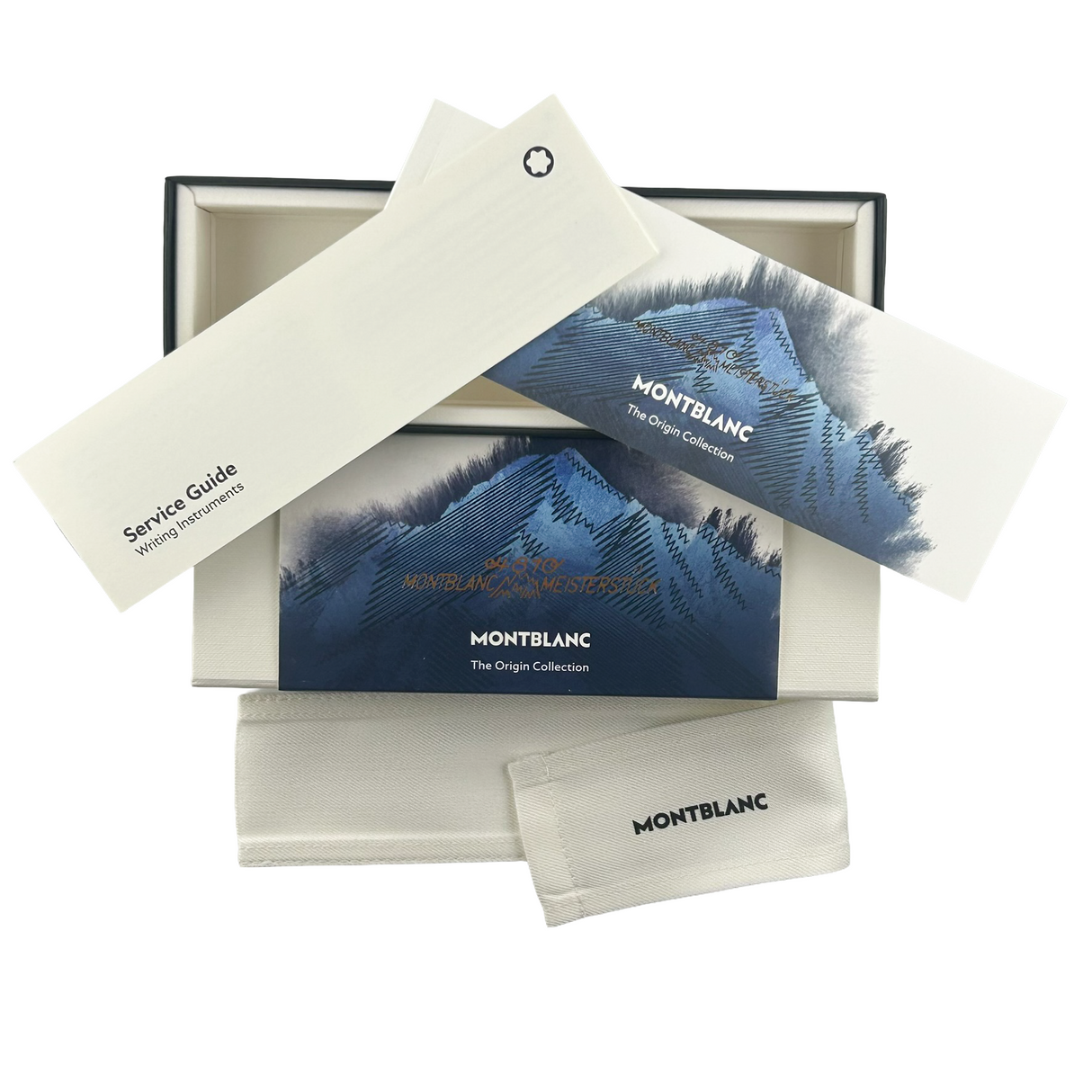 Montblanc Meisterstuck "Origin" Fluid Blue #149 Fountain Pen - Celebrating the 100th Anniversary of the Meisterstuck - Medium 18kt Gold Nib