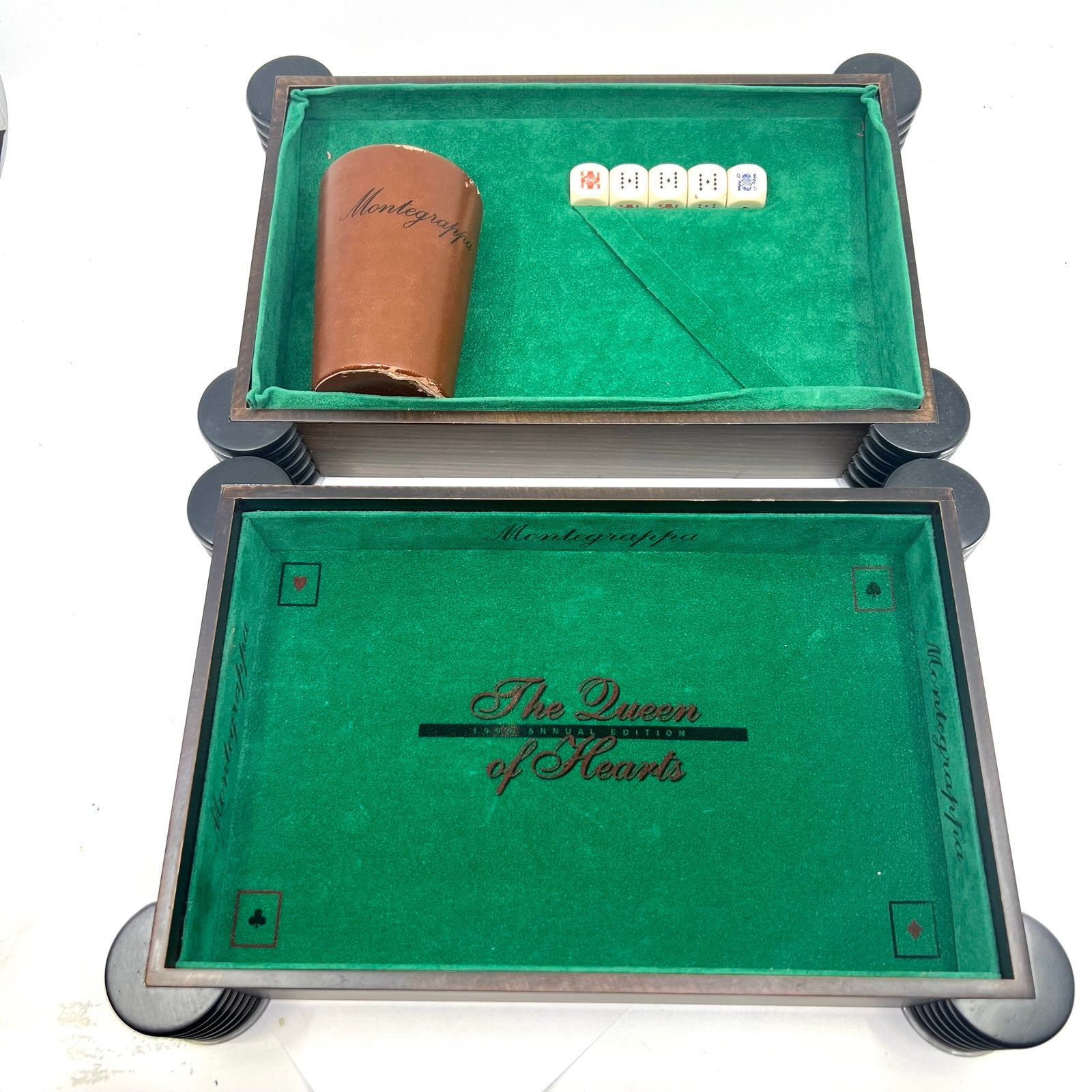 Montegrappa Queen of Hearts - 18 Kt SOLID GOLD Overlay - Medium 18kt Gold Nib