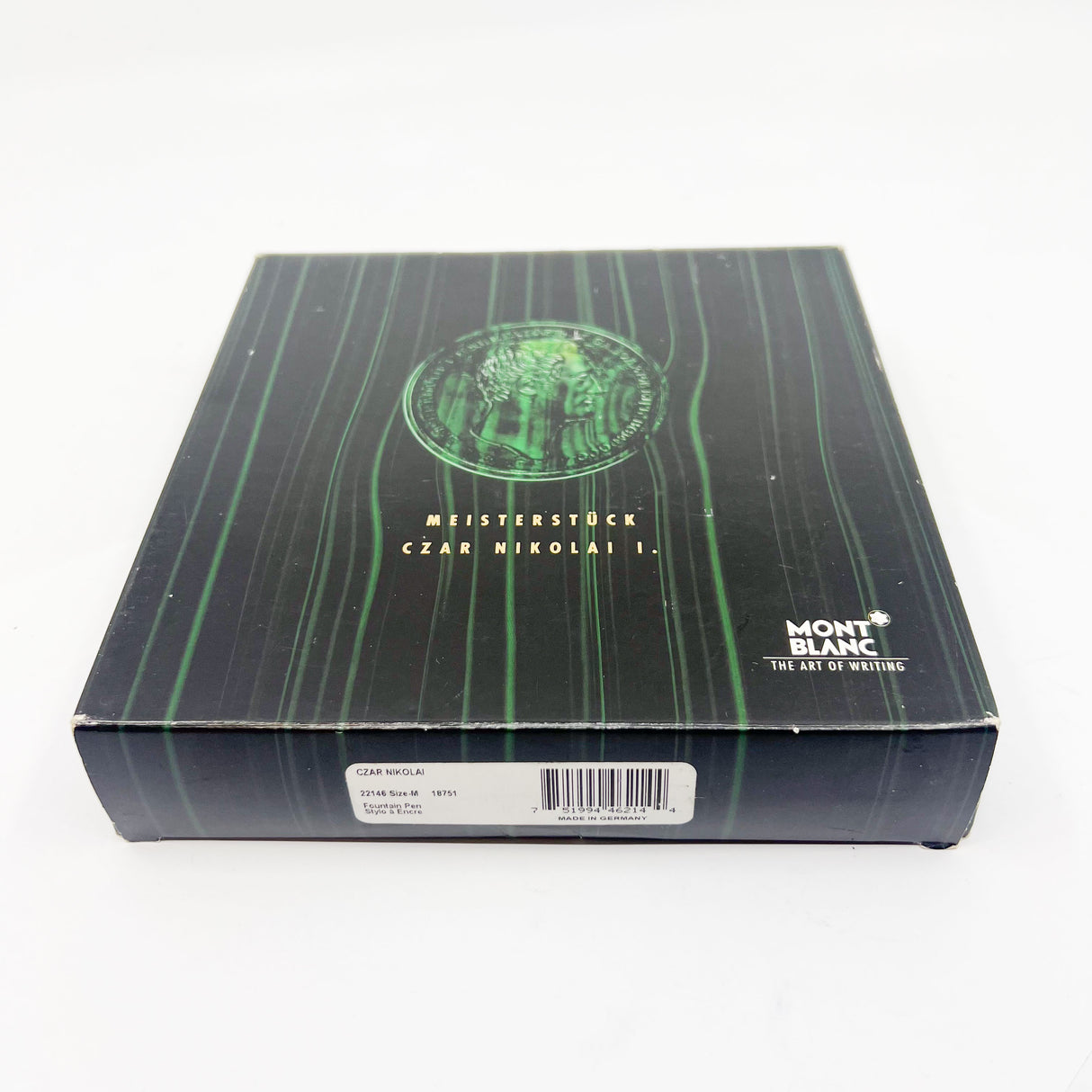 Montblanc Czar Nikolai LeGrand Fountain Pen - Malachite Cap/Gold Vermeil Barrel - Medium 18kt Gold Nib