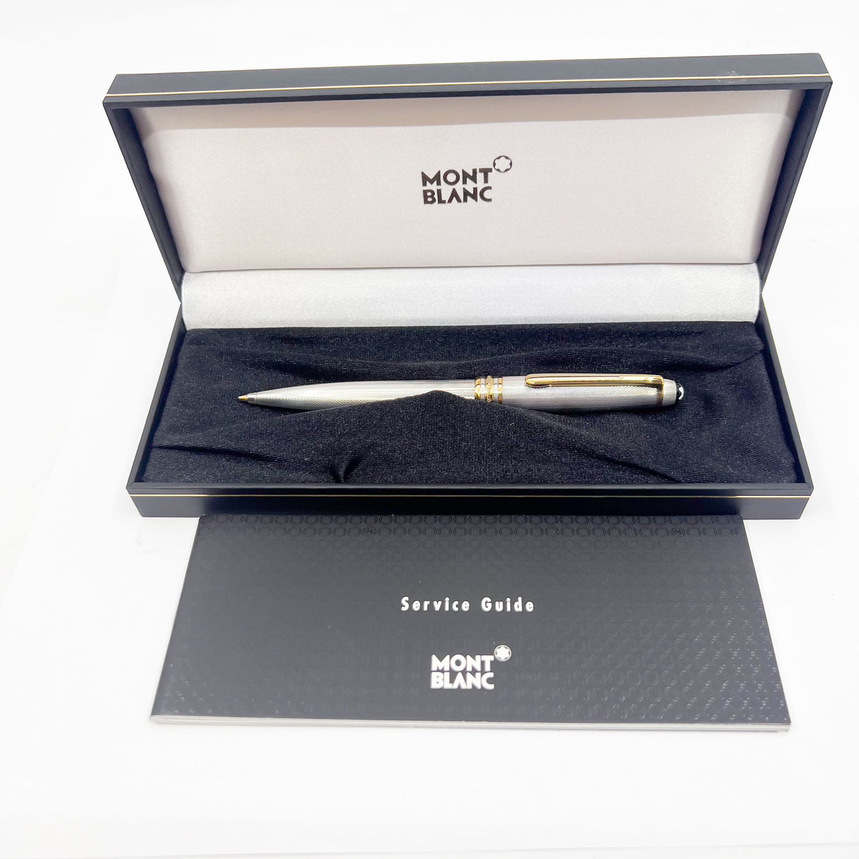 Montblanc Meisterstuck Solitaire Sterling Silver Pinstripe Ballpoint Pen