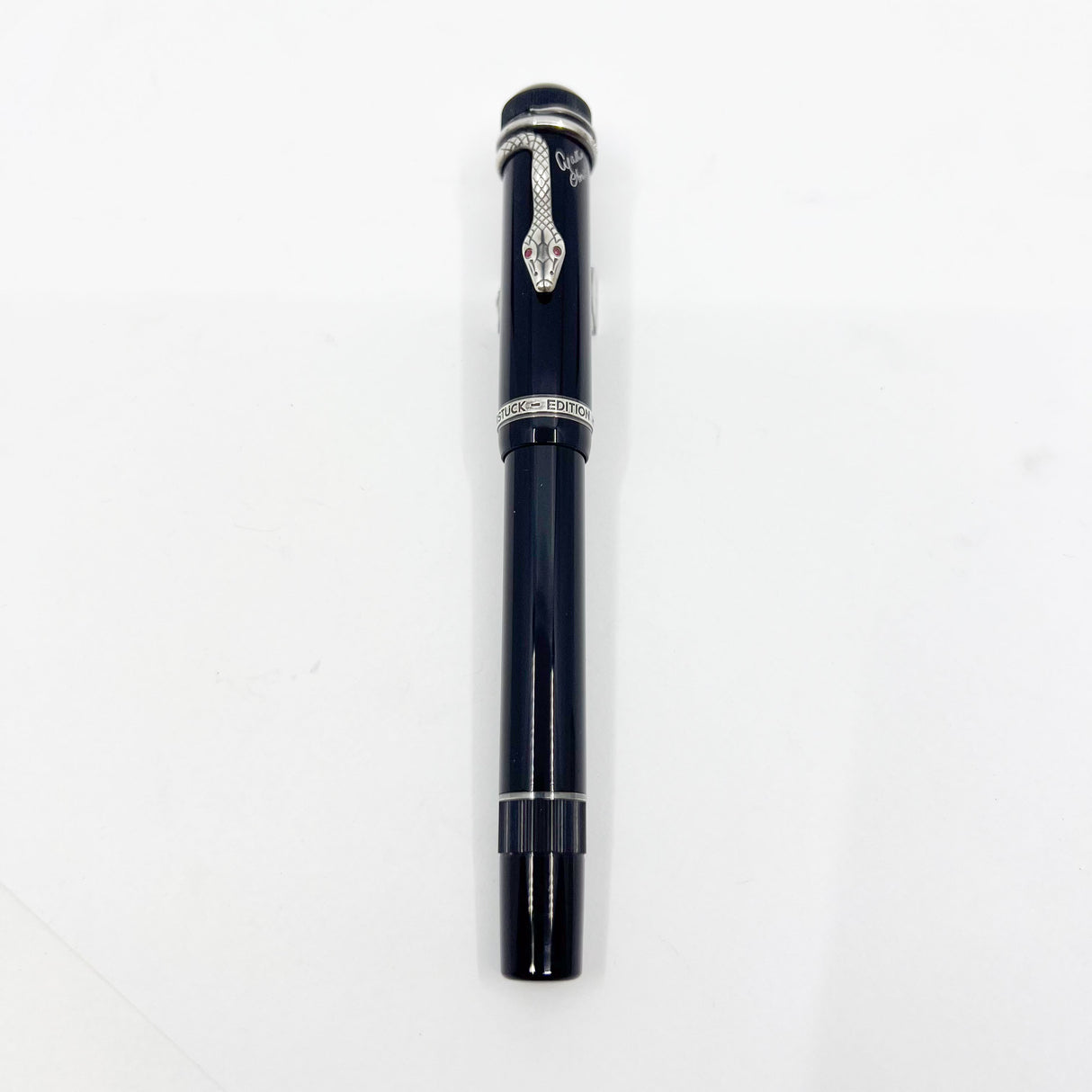 Montblanc Agatha Christie Sterling Silver Limited Edition Fountain Pen - Fine 18kt Gold Nib