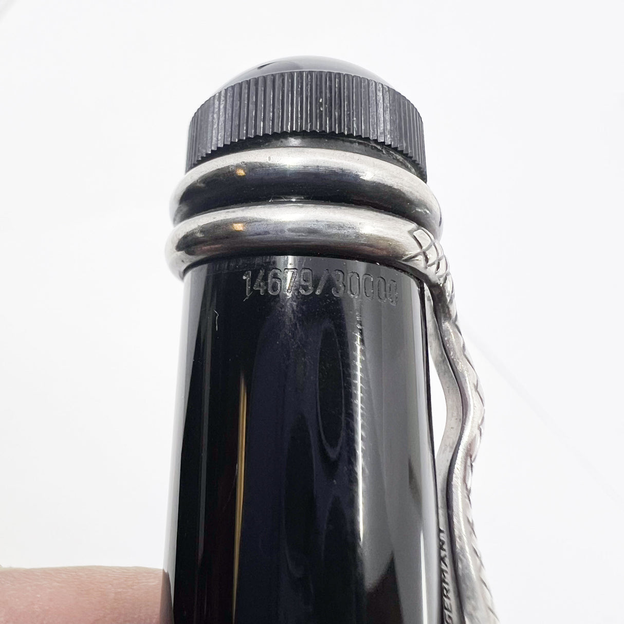 Montblanc Agatha Christie Sterling Silver Limited Edition Fountain Pen - Fine 18kt Gold Nib