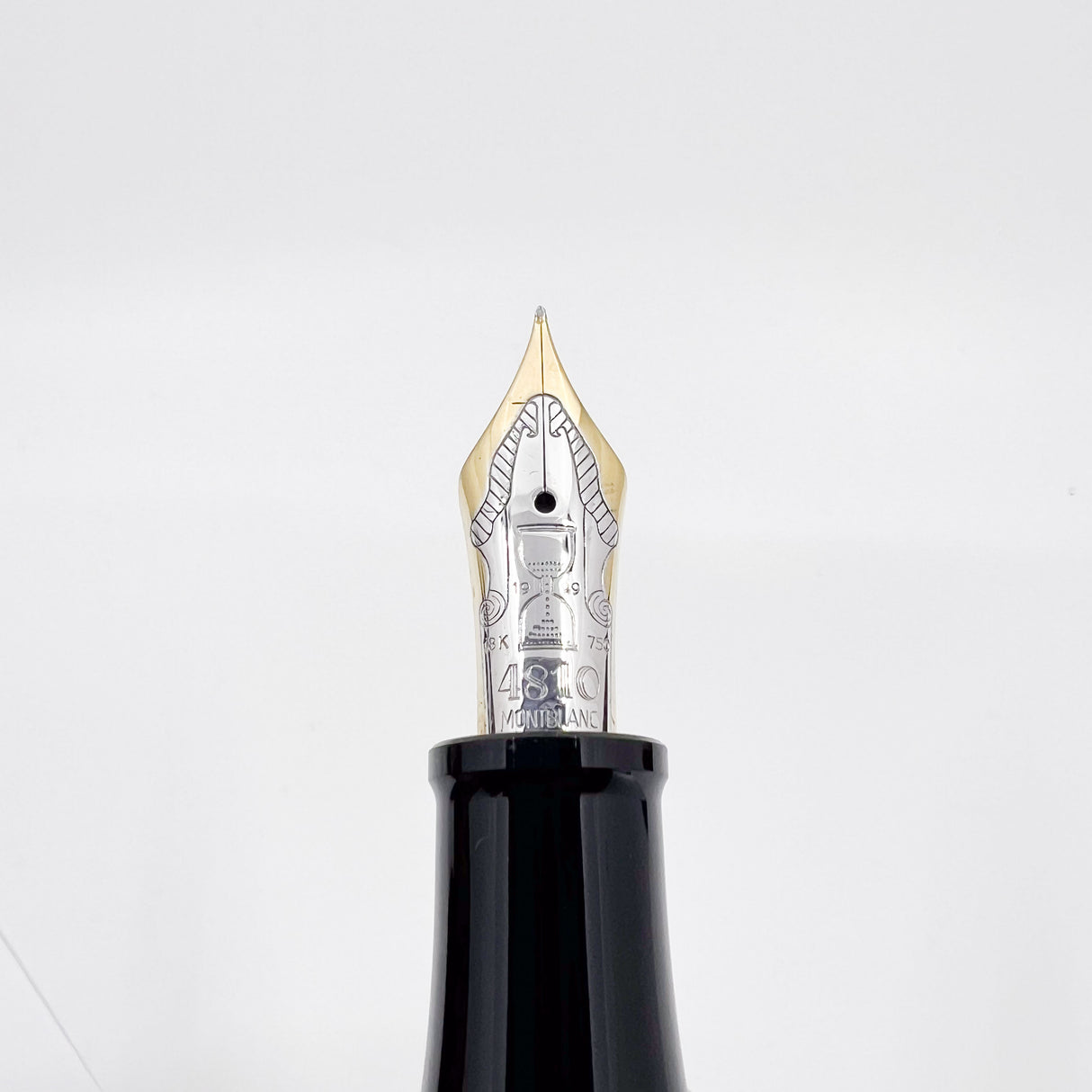 Montblanc Marcel Proust Sterling Silver Writer Series Fountain Pen - Fine 18kt Gold Nib