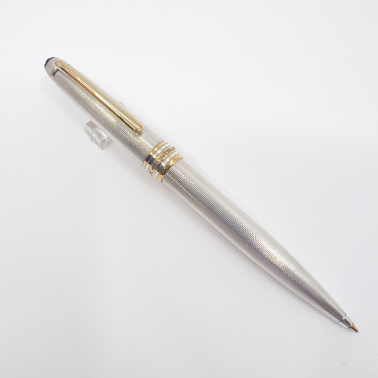 Montblanc Meisterstuck Solitaire Sterling Silver Pinstripe Ballpoint Pen