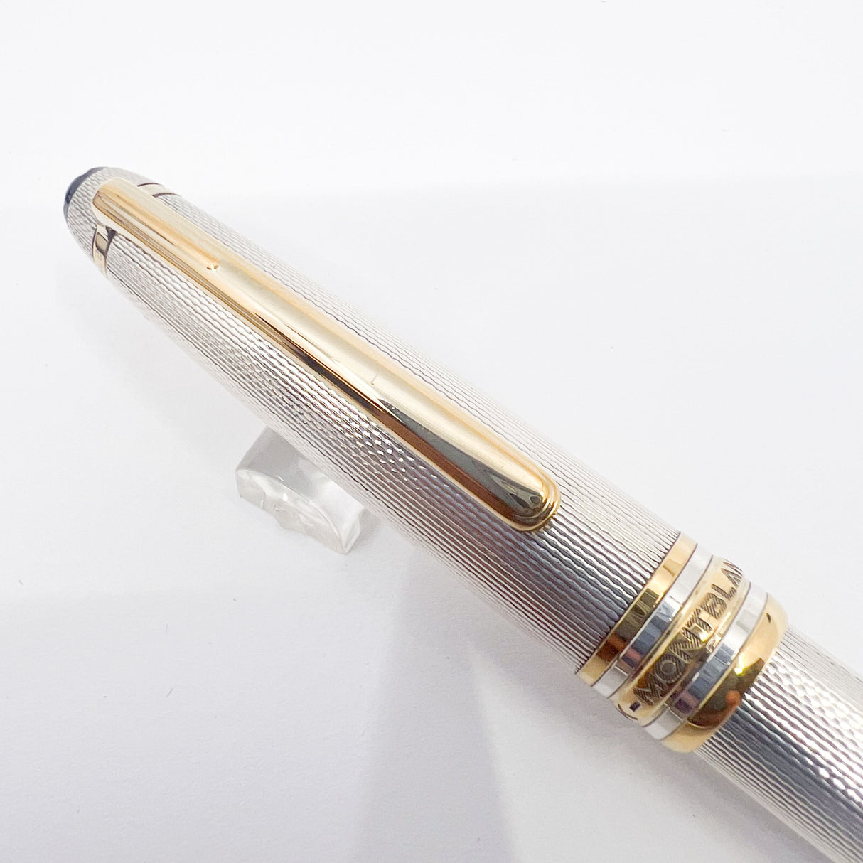 Montblanc Meisterstuck Solitaire Sterling Silver Pinstripe Ballpoint Pen