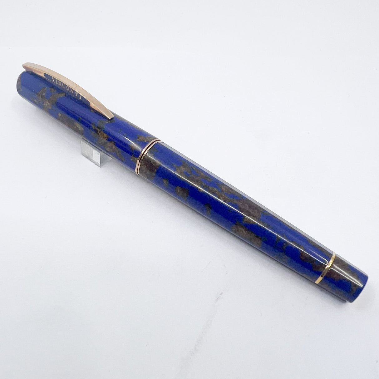 Visconti "Caesar's Firenze" Blue & Gold "Titanic" Celluloid Limited Edition Fountain Pen - Flexible Medium 18kt Gold Nib