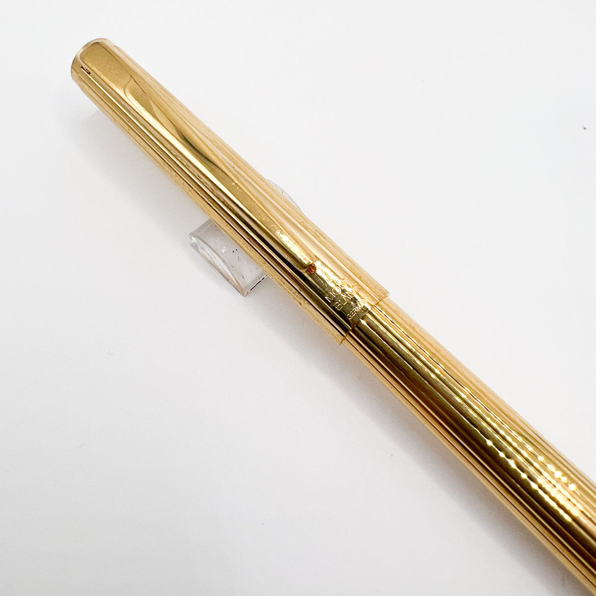 Montblanc Noblesse Gold-Plated Fluted Vertical Lines Fountain Pen - Extra Fine 14kt Gold Nib