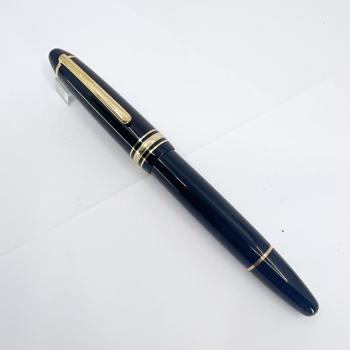 Montblanc Meisterstuck Black Resin #146 LeGrand Fountain Pen - Fine 14kt Gold Nib