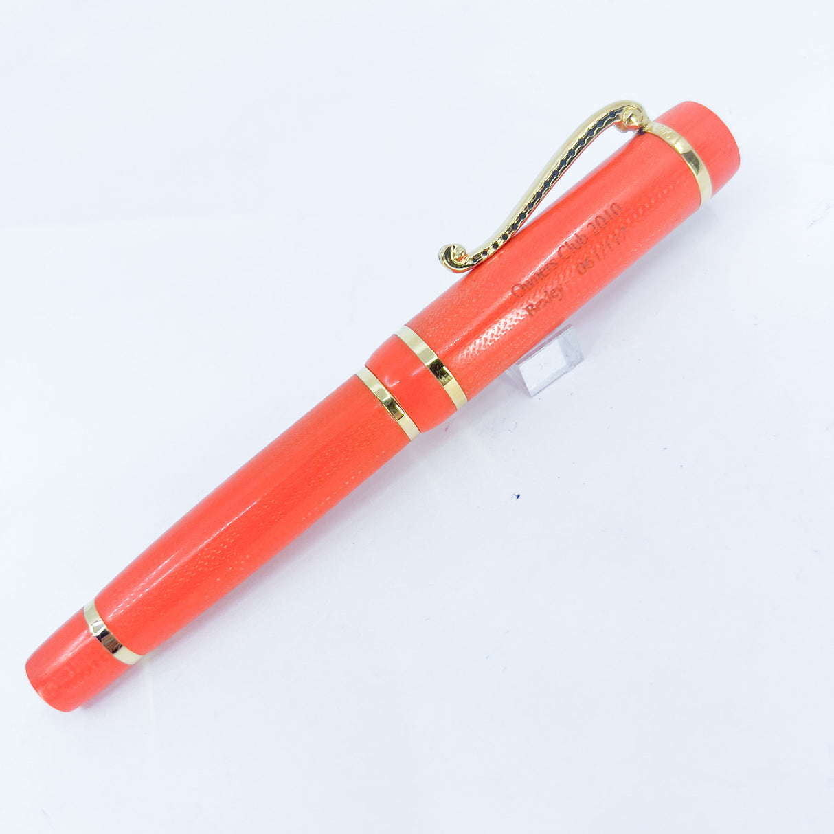 Bexley 2010 Owner's Club Limited Edition Orange Fountain Pen - Fine 18kt Gold Nib