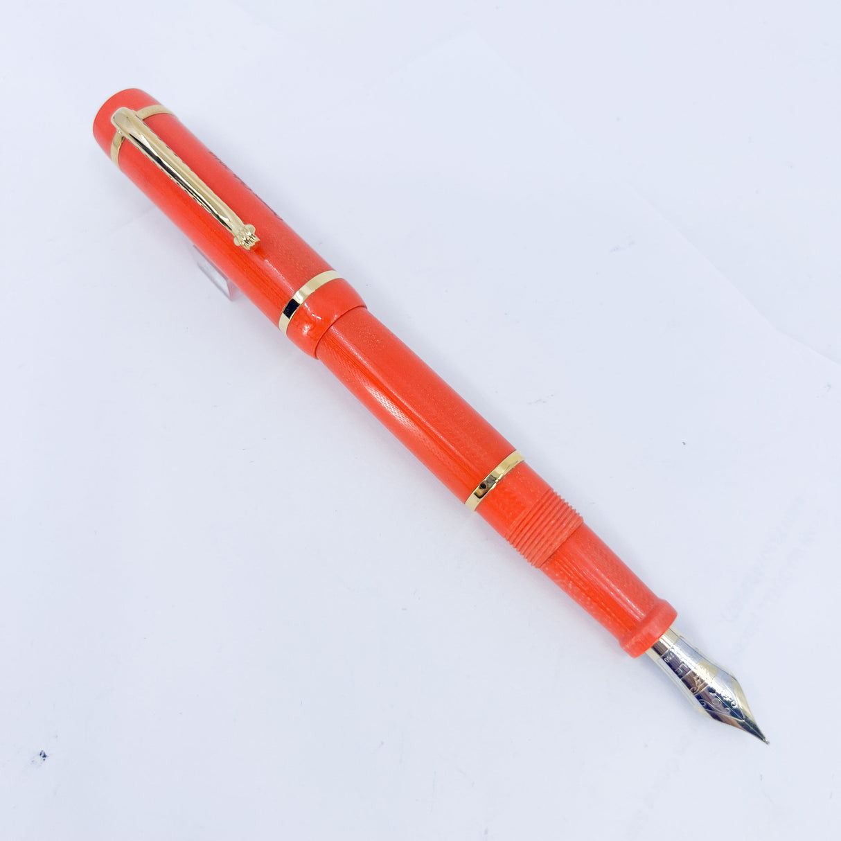Bexley 2010 Owner's Club Limited Edition Orange Fountain Pen - Fine 18kt Gold Nib