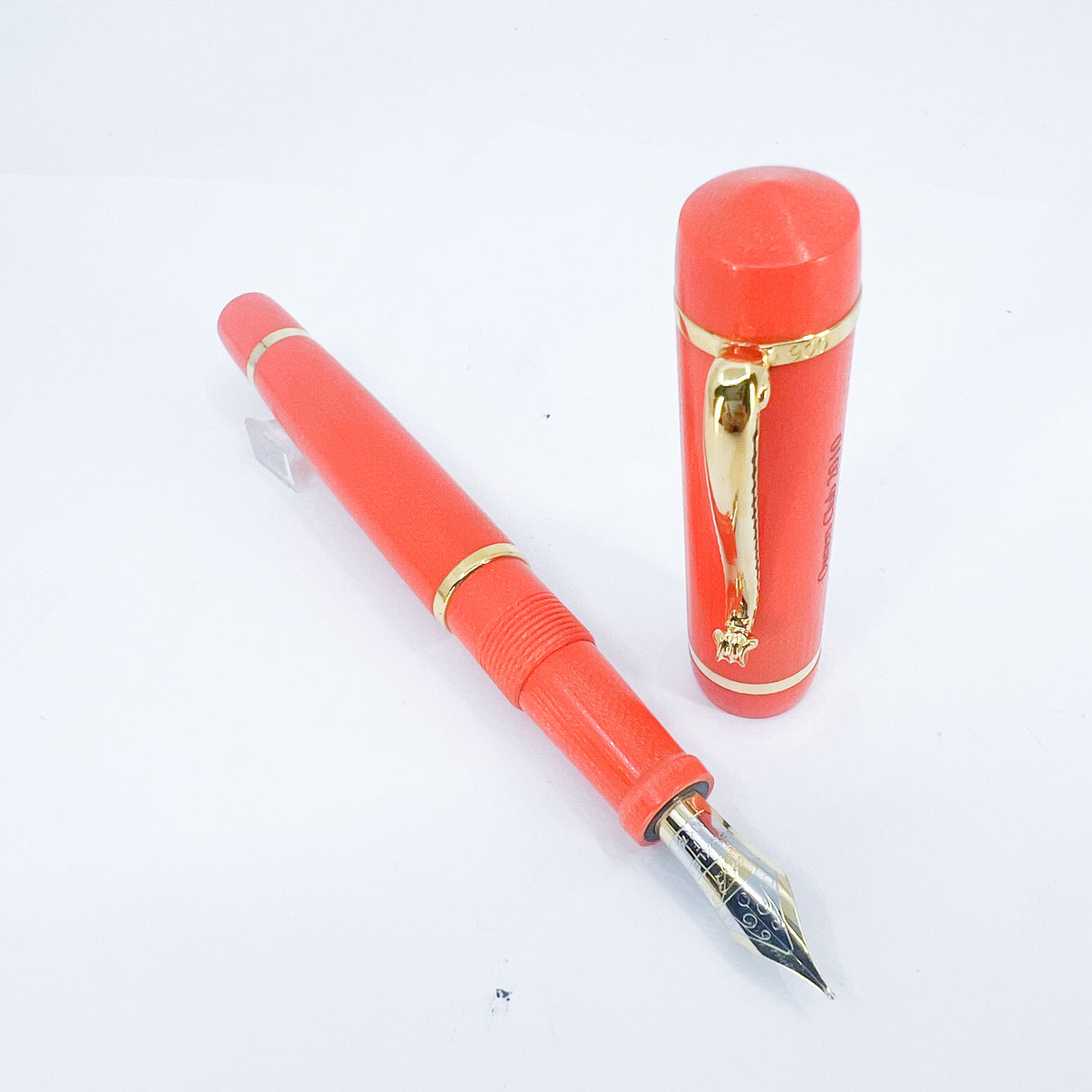 Bexley 2010 Owner's Club Limited Edition Orange Fountain Pen - Fine 18kt Gold Nib