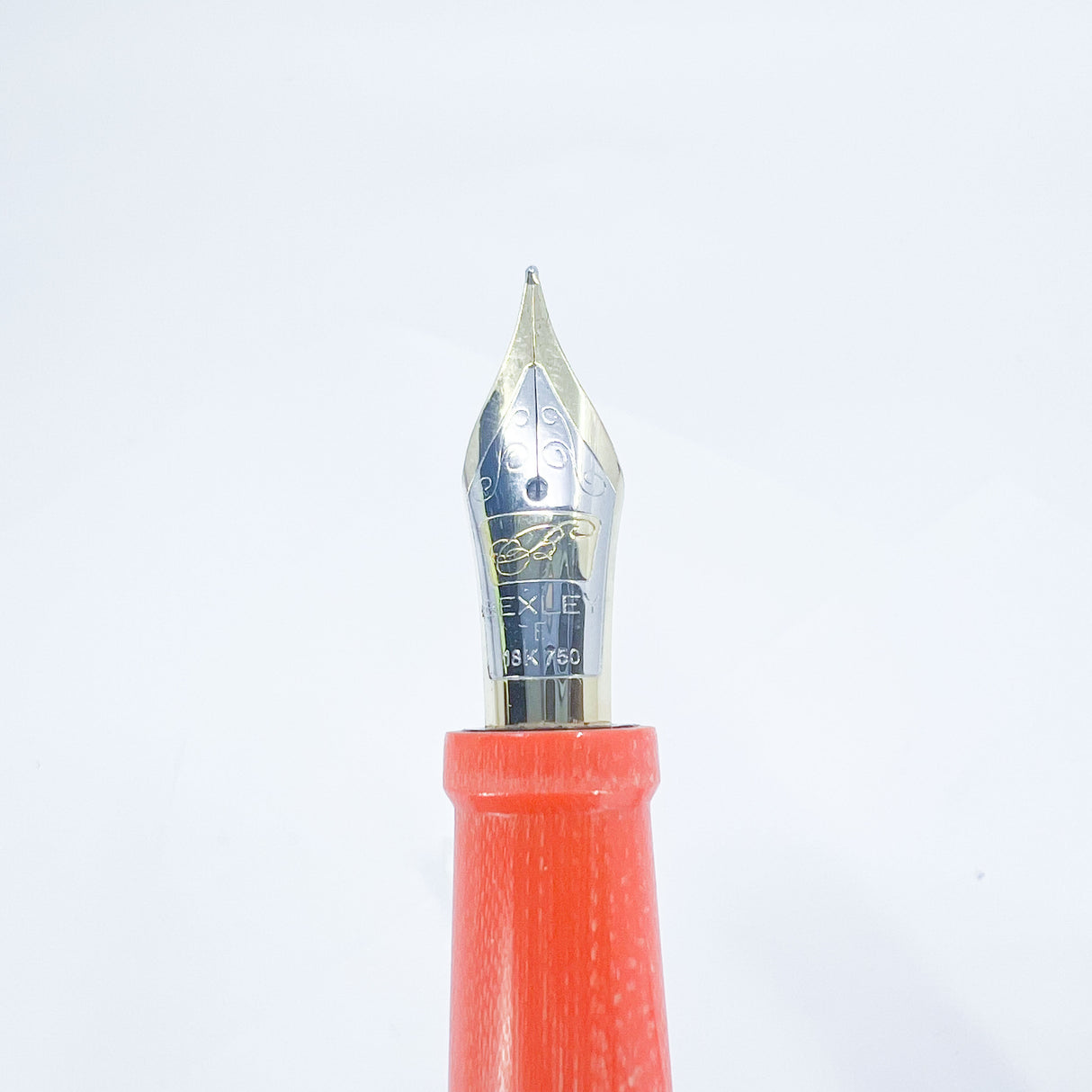 Bexley 2010 Owner's Club Limited Edition Orange Fountain Pen - Fine 18kt Gold Nib
