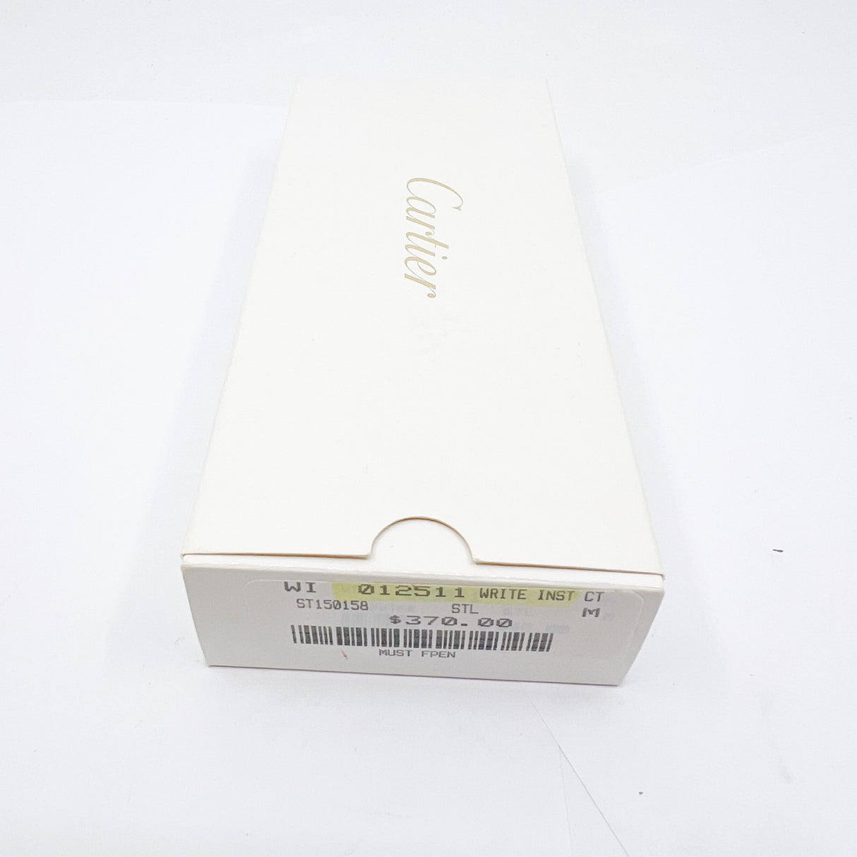 Cartier Brushed Steel Must de Cartier Fountain Pen/Trinity Bands - Medium 18kt Gold Nib