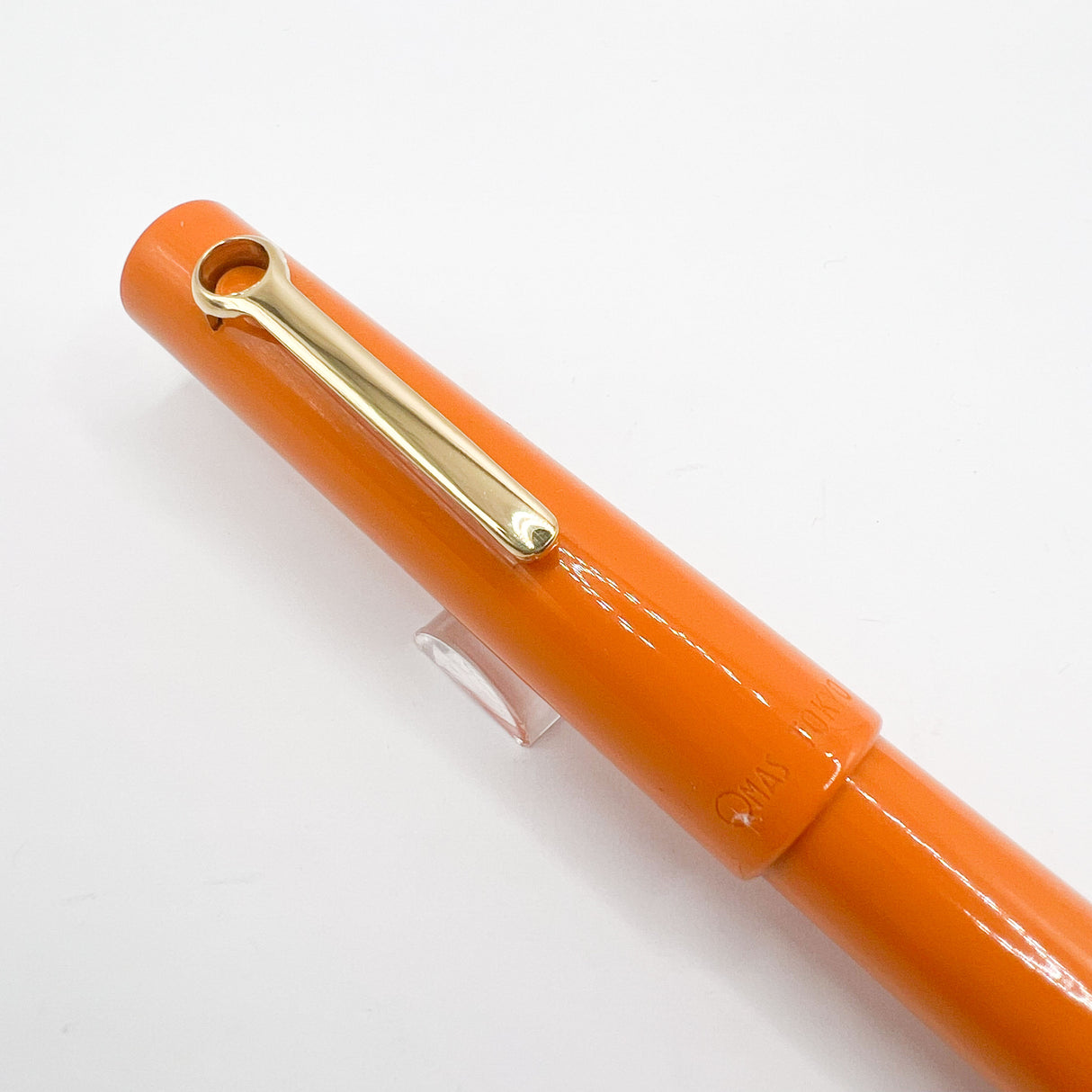 OMAS Tokyo Apricot Orange Vegetal Resin Fountain Pen - Medium 18kt Gold Nib