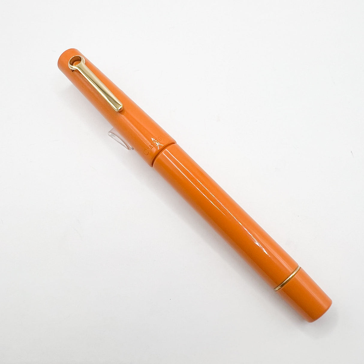 OMAS Tokyo Apricot Orange Vegetal Resin Fountain Pen - Medium 18kt Gold Nib