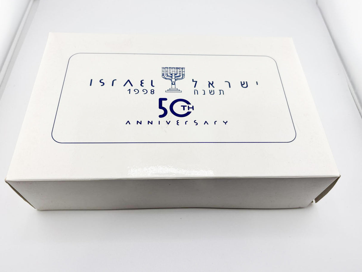 Montegrappa Israel 50th Anniversary Sterling Silver Limited Edition Fountain Pen - Broad 18kt Gold Nib