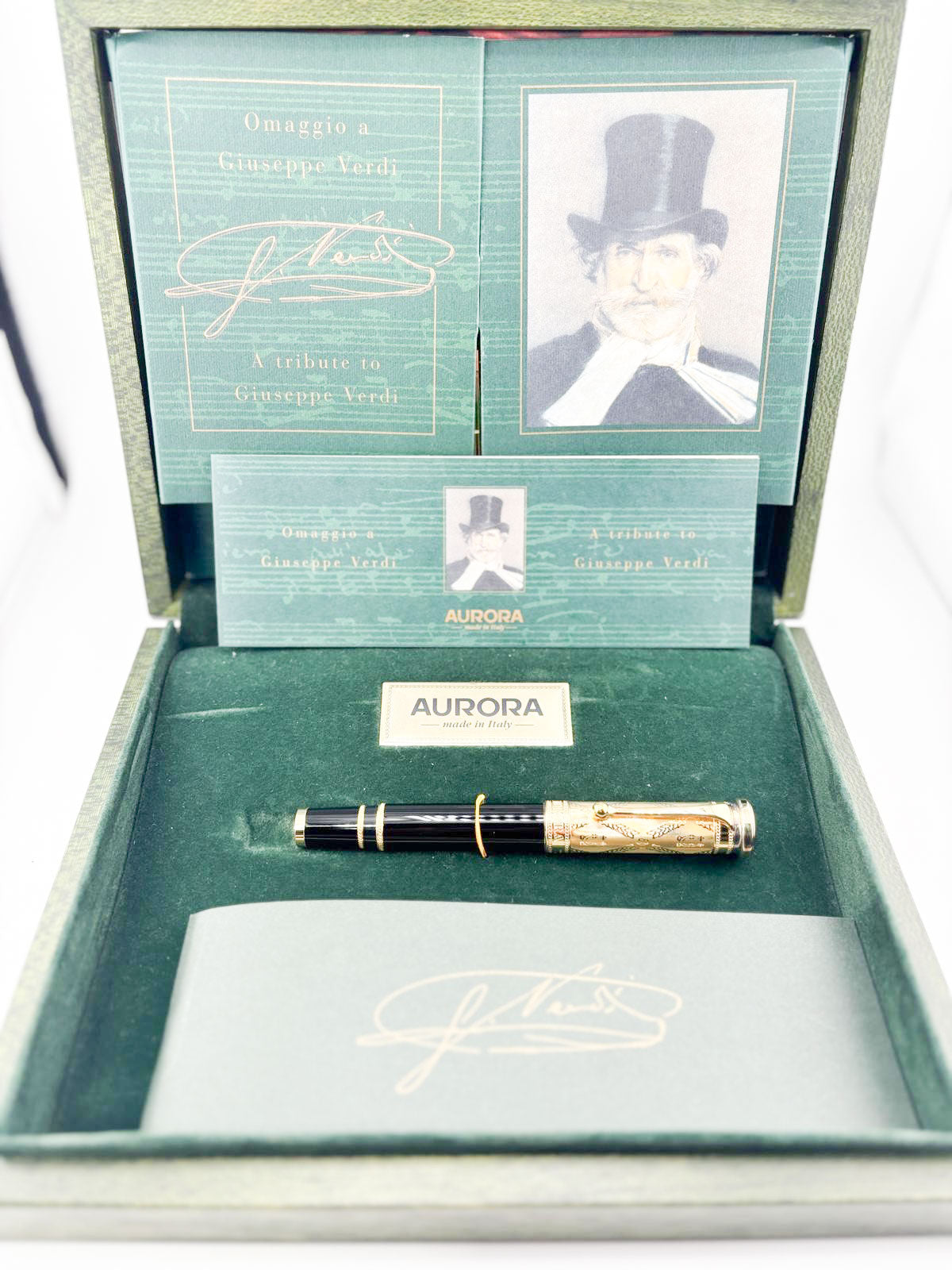 Aurora Guisseppe Verdi Opera Doue Limited Edition Fountain Pen - Extra Fine 18kt Gold Nib