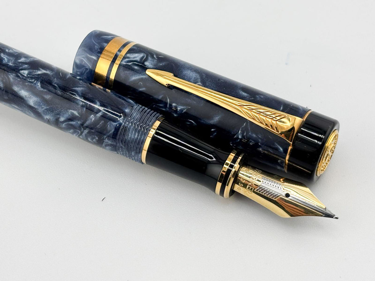 Parker Duofold Centennial (Largest Size) Fountain Pen - Medium 18kt Gold Nib