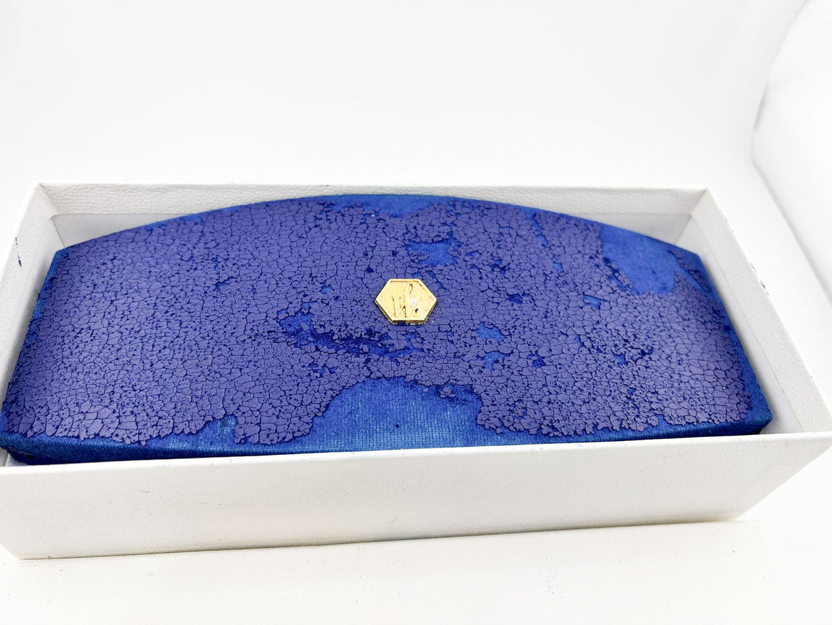 Waterman Edson Blue Translucent Fountain Pen - Medium 18kt Gold Nib - Rarely Found in this Mint Condition Any Longer!