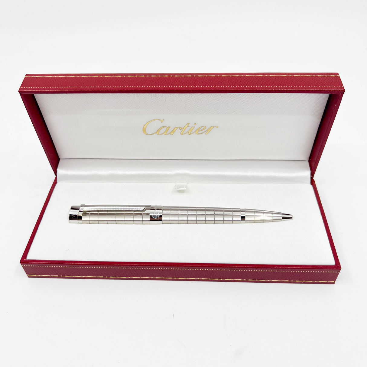Cartier Pasha Platinum Plated Ballpoint Pen