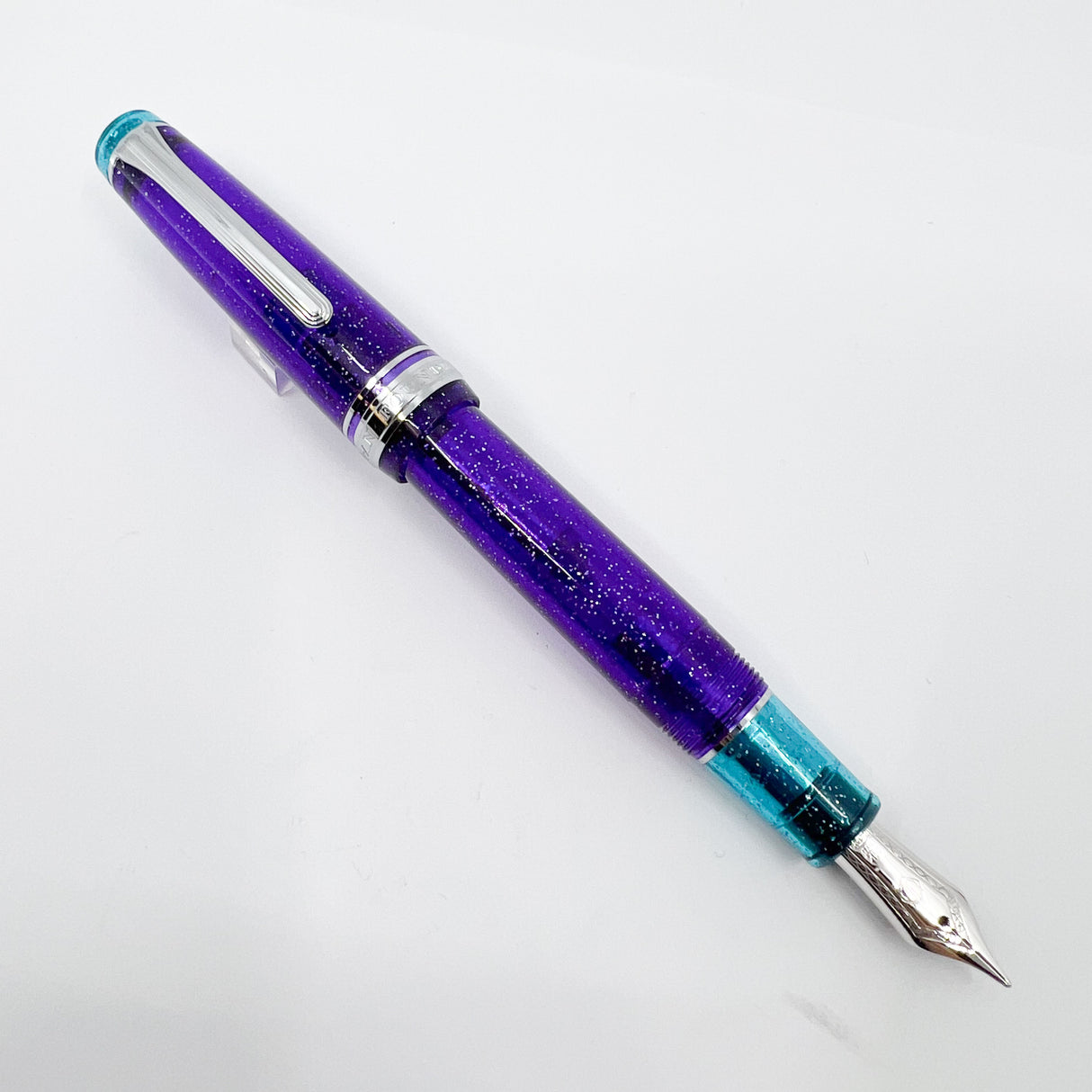 Sailor Purple Northern Lights Pro Gear Fountain Pen - Broad 21kt Gold Nib