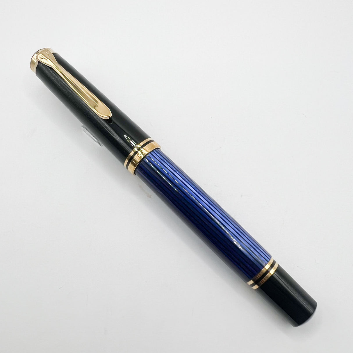 Pelikan Early R800 Blue Striped/Black Cap Rollerball