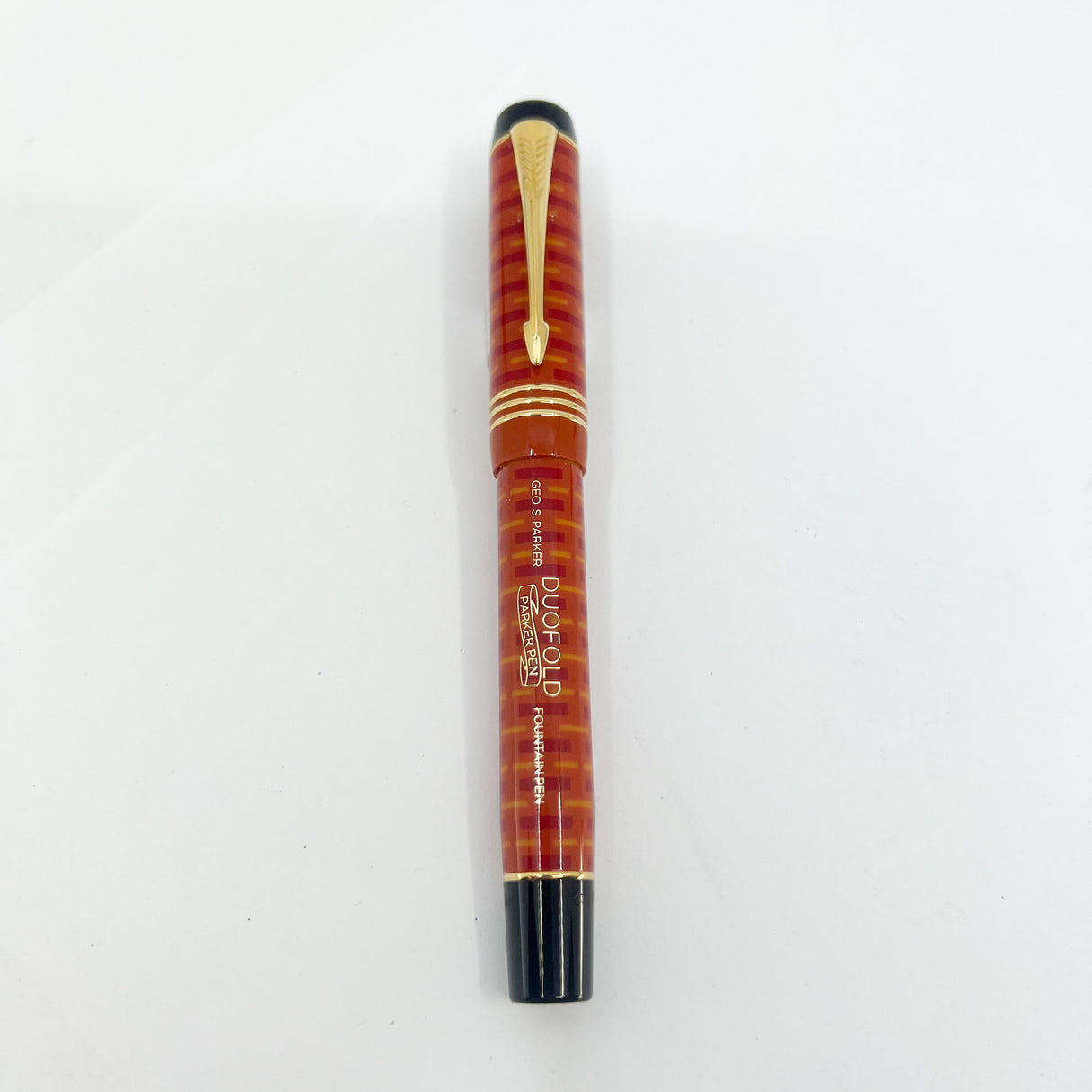 Parker Duofold 100th Anniversary "Big Red"/Orange Centennial Special Edition - Medium 18kt Gold Nib