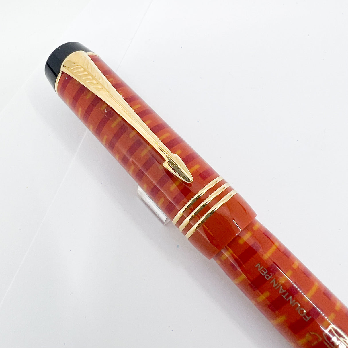 Parker Duofold 100th Anniversary "Big Red"/Orange Centennial Special Edition - Medium 18kt Gold Nib