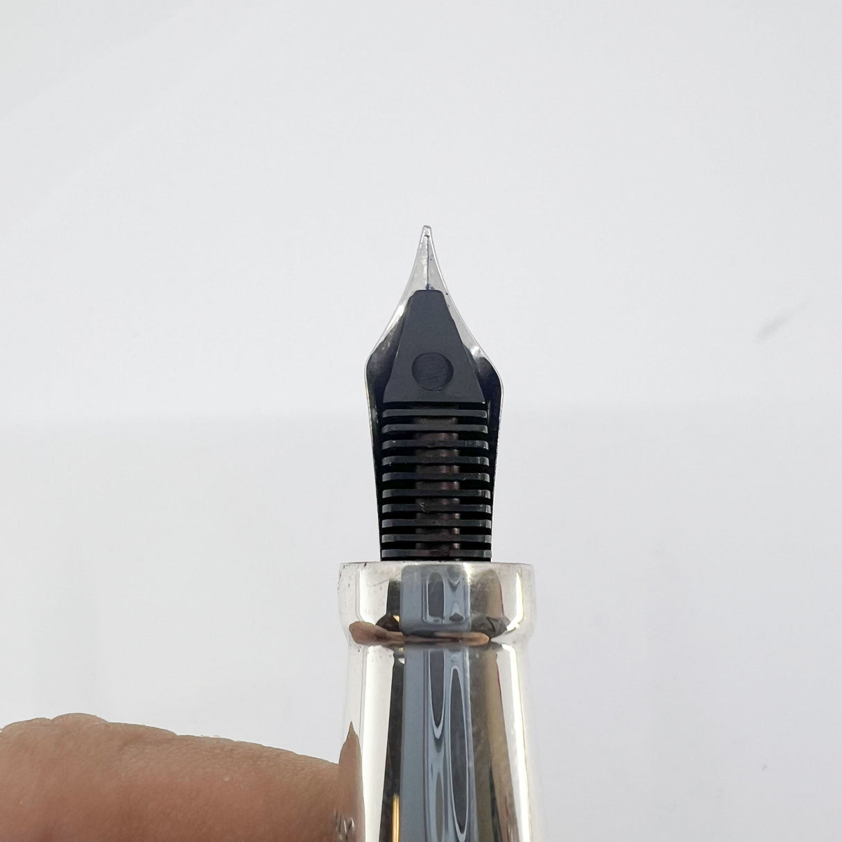 Montegrappa Sterling Silver Reminiscence Fountain Pen - Fine 18kt Gold Nib
