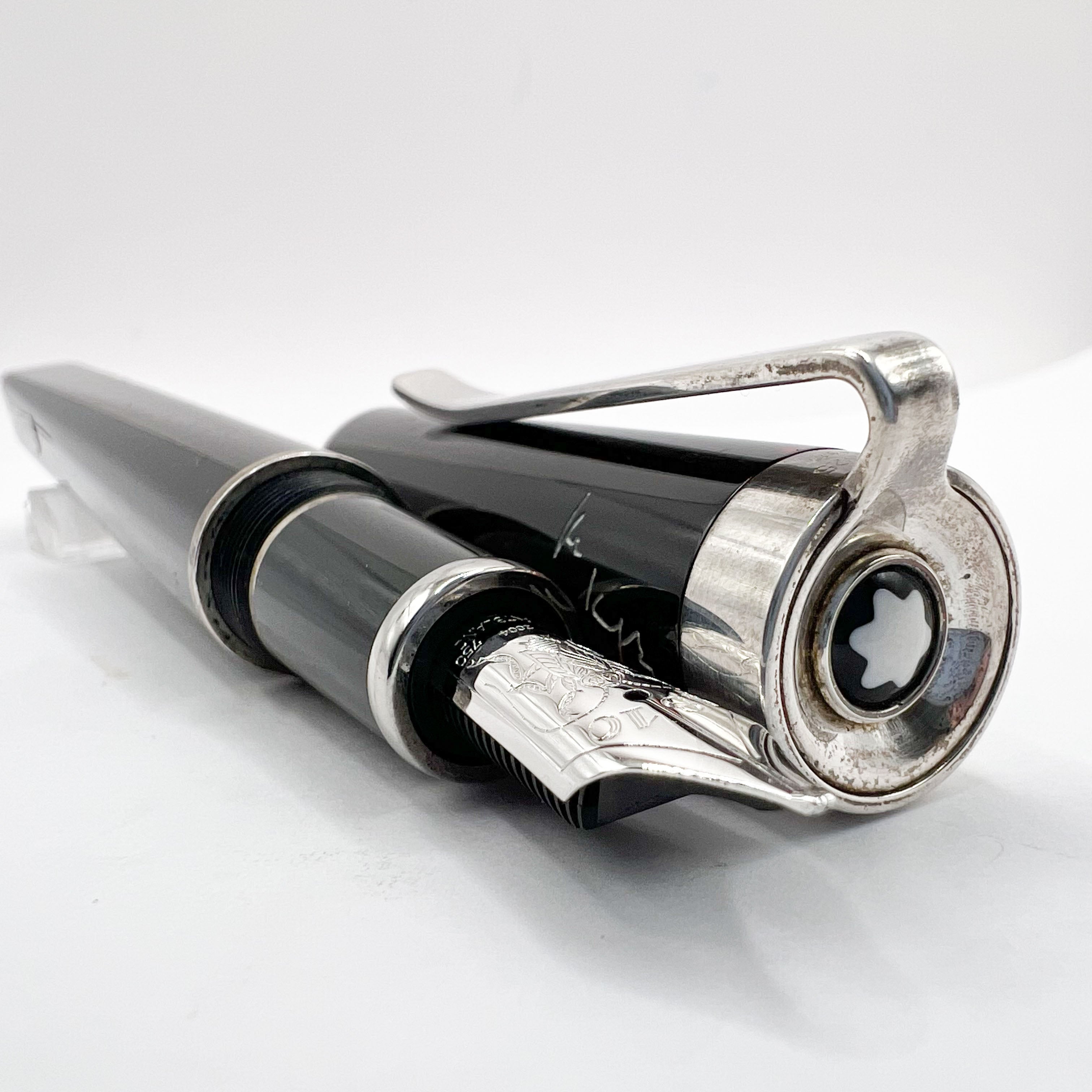 Montblanc Franz Kafka Writers Series Limited Edition Fountain Pen - Broad 18kt Gold  Nib