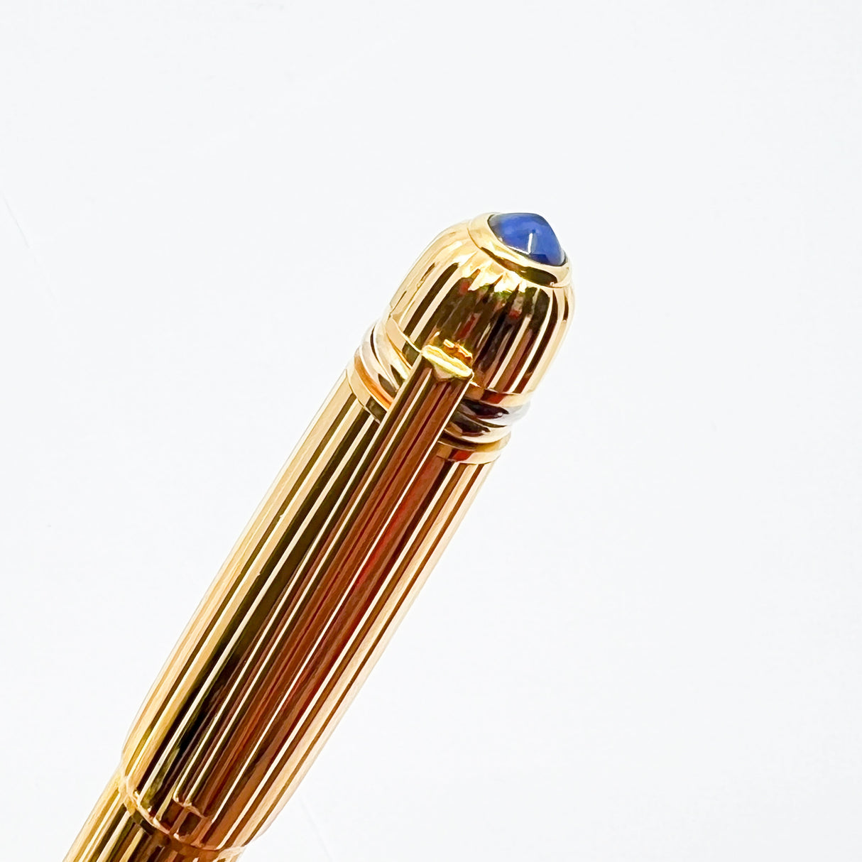 Cartier Pasha Gold-Plated Fluted Fountain Pen
