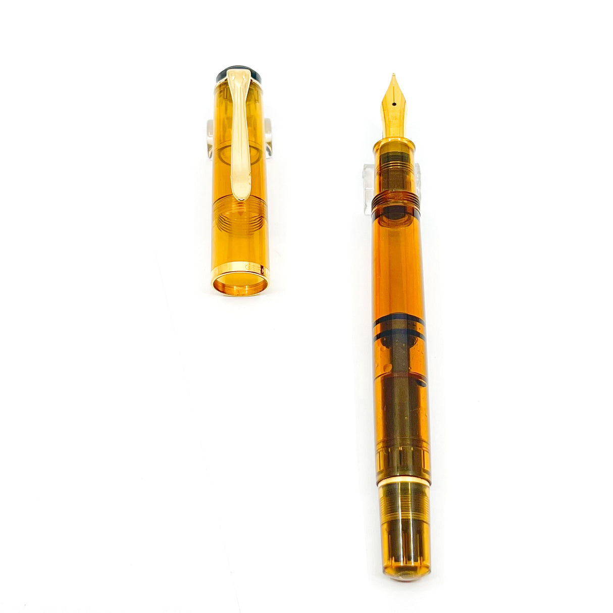 Pelikan M200 Amber Transparent Demonstrator Fountain Pen