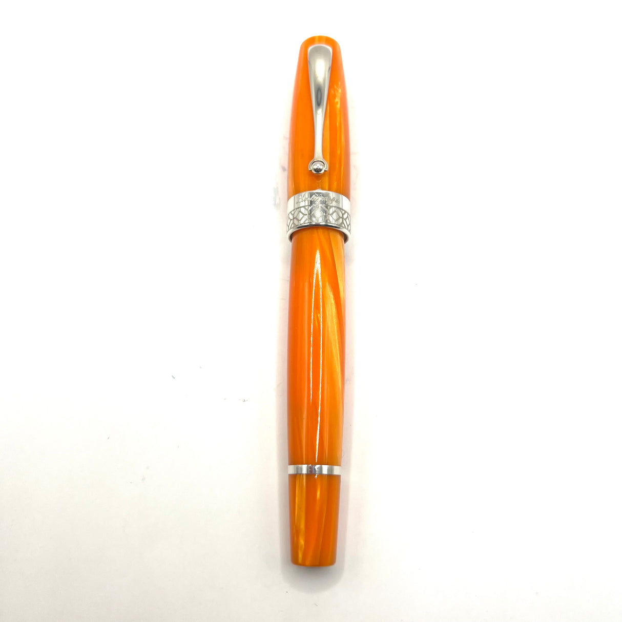 Montegrappa Miya Orange Celluloid Limited Edition Fountain Pen
