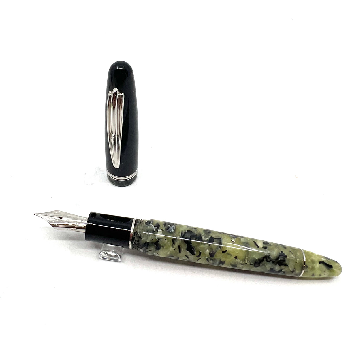 Nettuno (Italy) Pearl & Black Fountain Pen