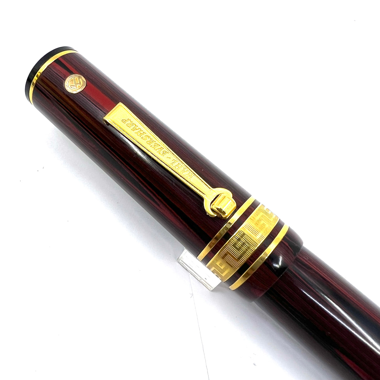 Wahl-Eversharp Decoband Rosewood Ebonite Fountain Pen - Medium 14kt Gold Nib