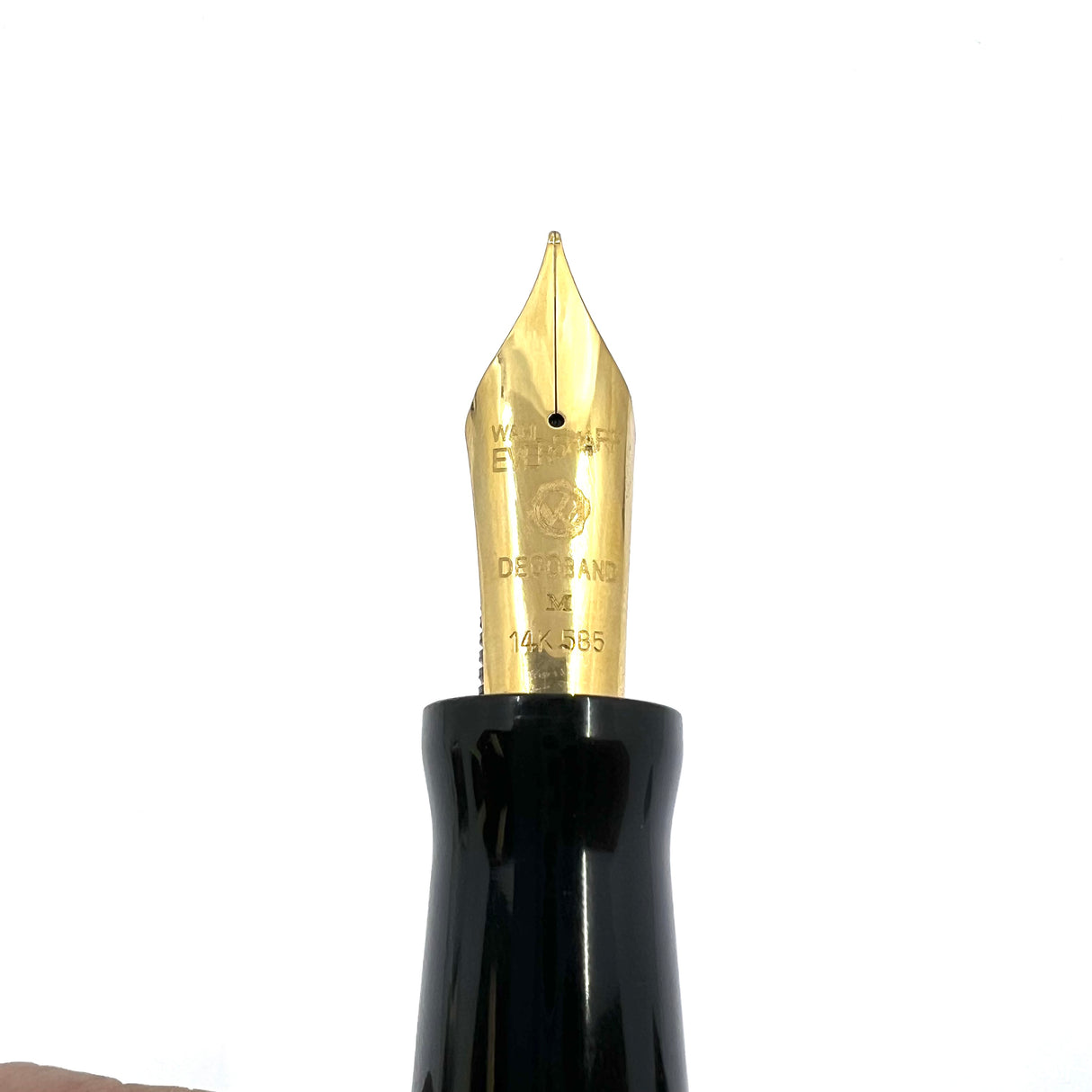 Wahl-Eversharp Decoband Rosewood Ebonite Fountain Pen - Medium 14kt Gold Nib