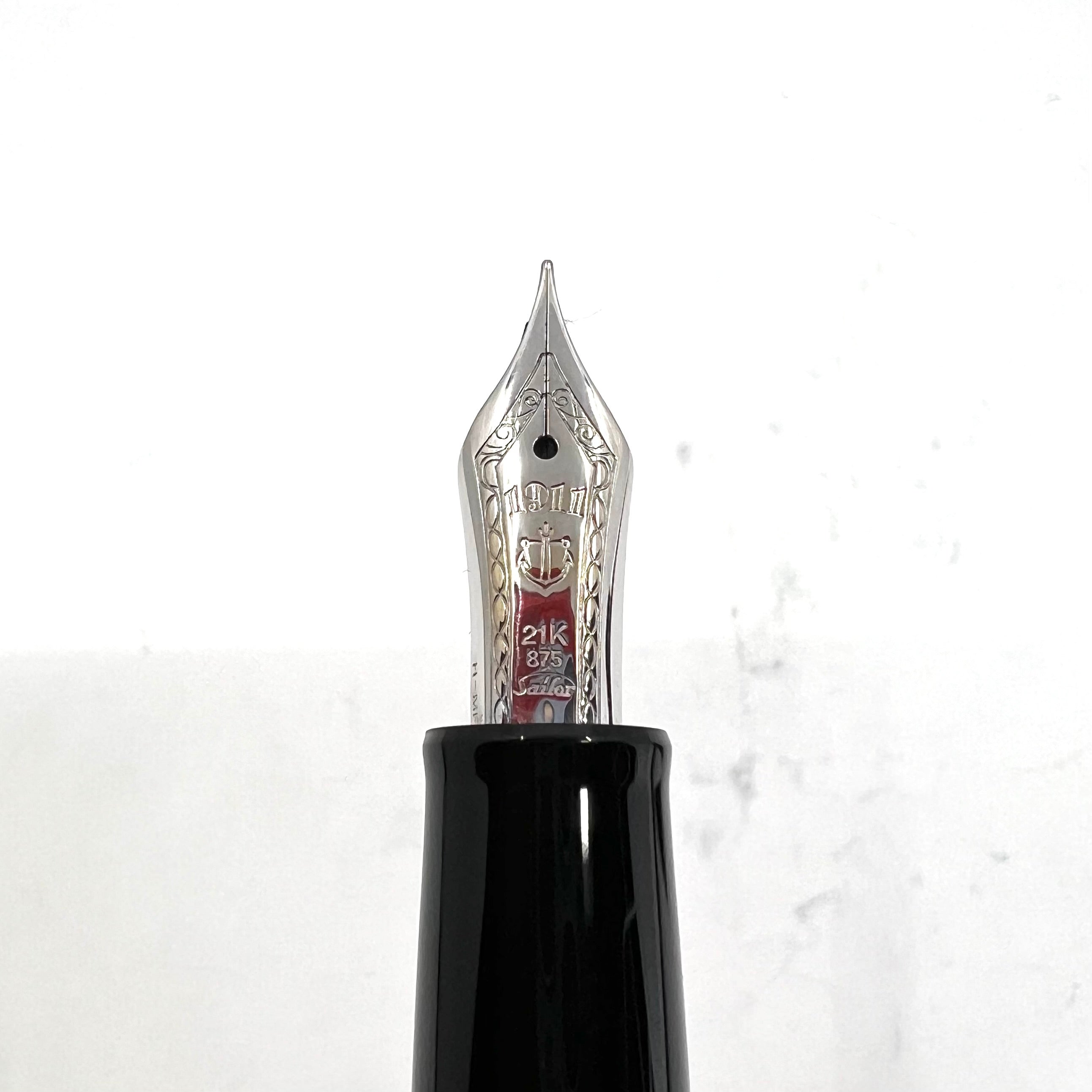 Sailor 1911 Black REALO Silver Trim Fountain Pen