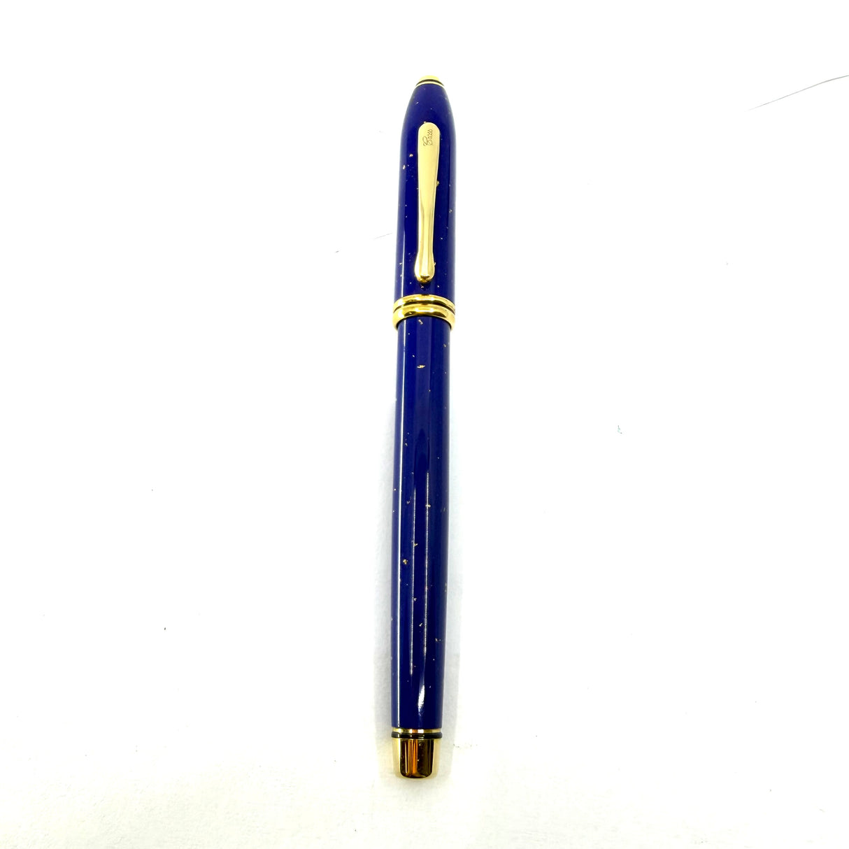 Cross Townsend Blue Lapis Lazuli/ 22K Gold Dust Fountain Pen - Medium 18kt Gold Nib