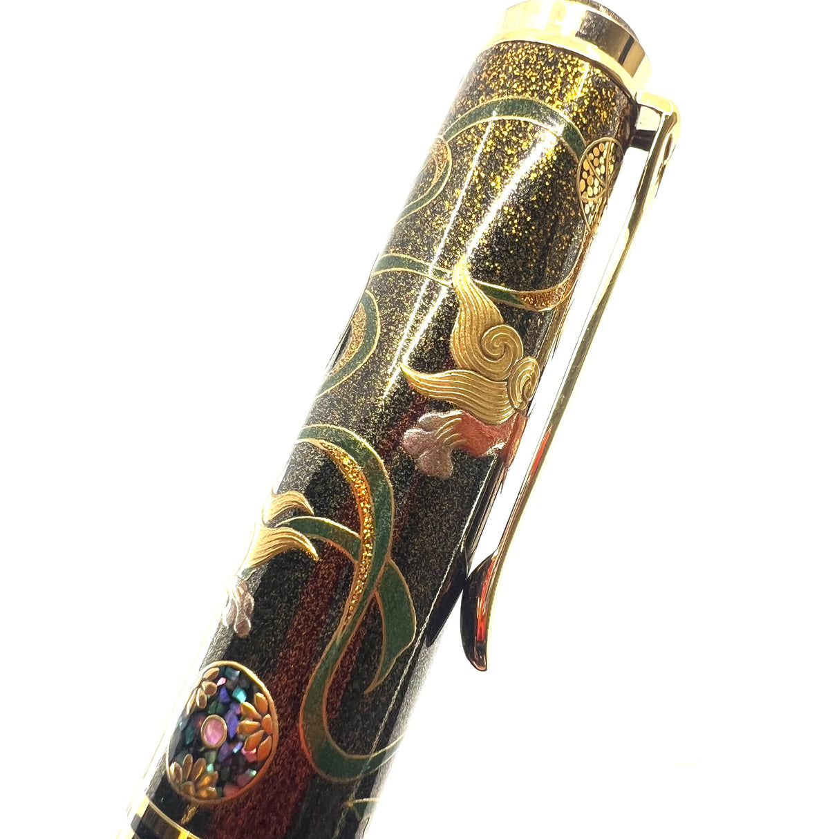 Pelikan Souveran M1000 Maki-e "Karajishi" Limited Edition Fountain Pen - #18 of 88 Pieces - Fine 18kt Gold Nib - Complete Boxes & Booklets - MINT & RARE!!