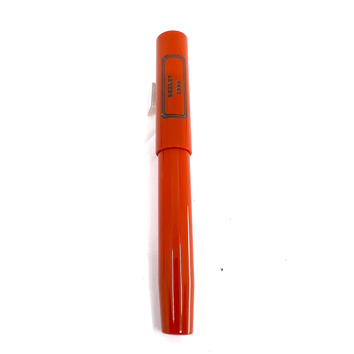 Bexley ULTRA GIANT Limited Edition Black Ebonite Fountain Pen with a Companion Orange Fountain Pen Hidden Inside - Oversized Medium 14kt Gold Nib - Number 00 of 25 that were sold to the Public