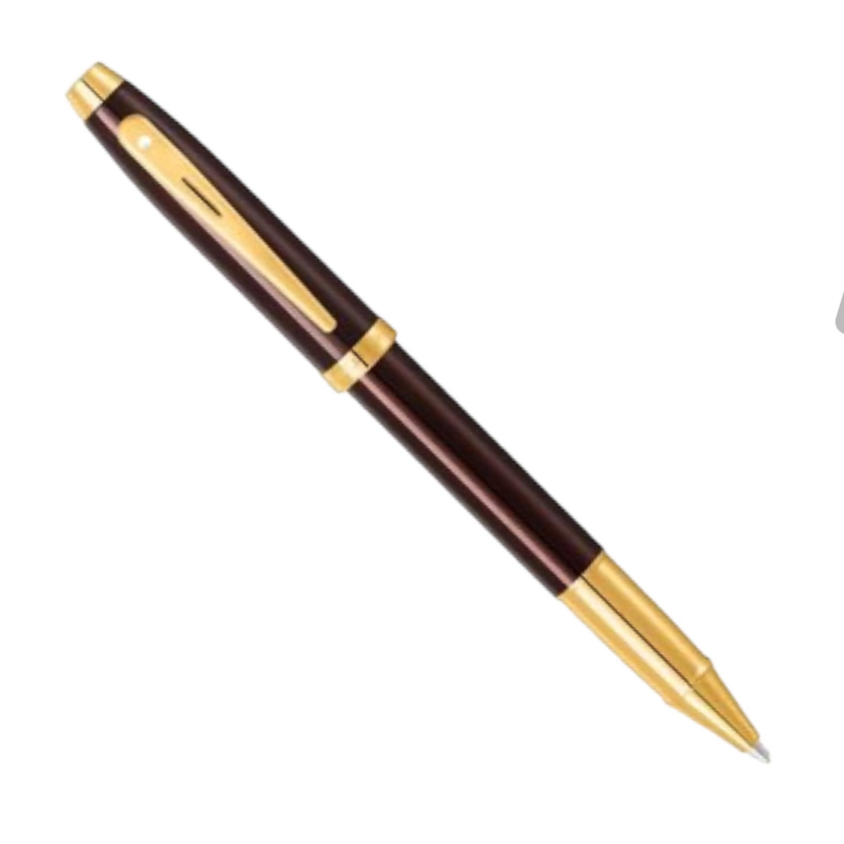 Sheaffer 100 Coffee Brown with PVD Gold Trim - Rollerball